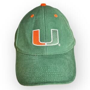 Miami Hurricanes Hat Canes Cap Green Adjustable College Football Teamwear Sports
